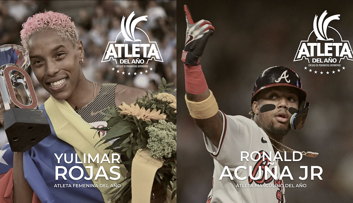 Yulimar Ronald - Sebastian Cano Caporales: Yulimar Rojas y Ronald Acuña Jr. Atletas del Año 2023